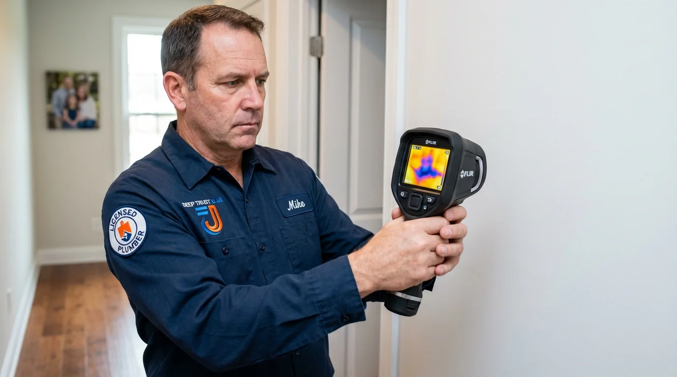 Thermal imaging leak detection by Johns Plumbing LLC in Damascus
